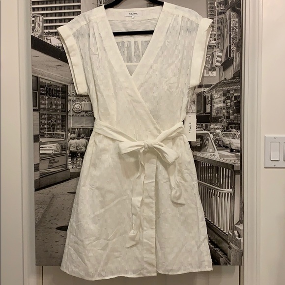 NWT Frame Denim wrap dress - Picture 2 of 6